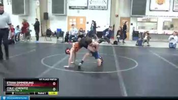 76 lbs Finals (2 Team) - Ethan Dimmerling, Germantown Wrestling vs Cole Lemovitz, Diamond Fish