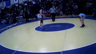 104 lbs Quarterfinal - Jackson Ehrenbeit, Kenston Blue vs Milosh Petkovic, Rocky River