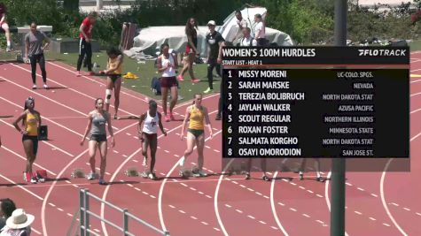 Women's 100m Hurdles, Finals 1