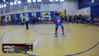 113 Gold Round 4 - Adaias Ortiz, Osceola (Kissimmee) vs Carson Lutz, Glynn Academy