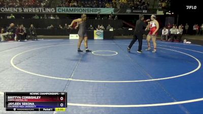 191 lbs Cons. Round 5 - Brittyn Corbishley, North Central (IL) vs Jayleen Sekona, Colorado Mesa University