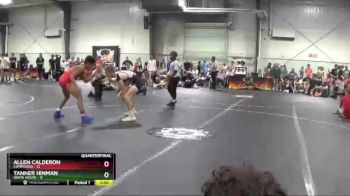 120 lbs Quarterfinals (8 Team) - Allen Calderon, Compound vs Tanner Hinman, White House