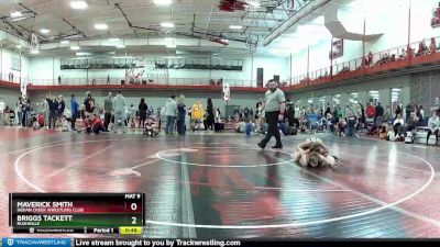 90 lbs Cons. Round 3 - Briggs Tackett, Rushville vs Maverick Smith, Indian Creek Wrestling Club