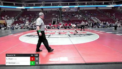 133 lbs Round Of 16 - Colton Ryan, Clearfield vs Parker Sentipal, Burgettstown