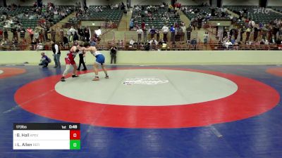 170 lbs 3rd Place - Bryant Hall, Apex Conyers Wrestling Club vs Leeson Allen, Refinery Wrestling