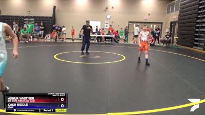 86 lbs Quarterfinal - Ashur Whitmer, Big Game Wrestling Club vs Cash Riddle, Iowa