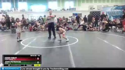 52 lbs Quarterfinal - Aiden Ribot, Eagle Empire vs John Petrovcik, NBWA