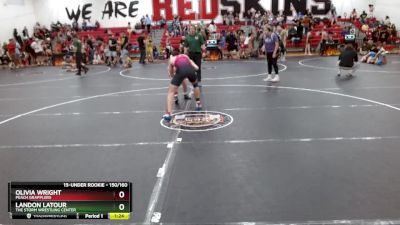 150/160 Round 5 - Landon LaTour, The Storm Wrestling Center vs Olivia Wright, Peach Grapplers