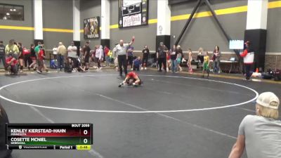 52 lbs Semifinal - Kenley Kierstead-Hahn, Minnesota vs Cosette McNiel, Nebraska