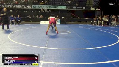 191 lbs Cons. Round 2 - Jacklyn Smith, Sacred Heart vs Ella Beam, Presbyterian