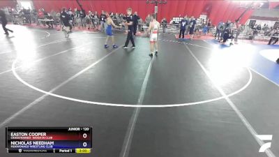 120 lbs Round 2 - Easton Cooper, CrassTrained: Weigh In Club vs Nicholas Needham, Mukwonago Wrestling Club