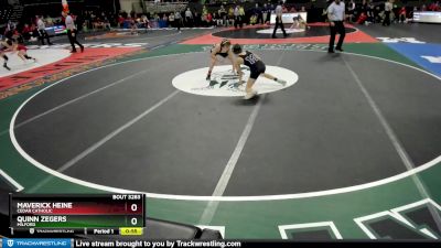 Cons. Round 3 - Quinn Zegers, Milford vs Maverick Heine, Cedar Catholic