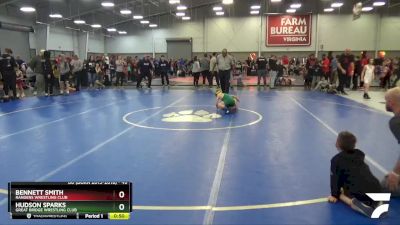 49 lbs Cons. Round 3 - Hudson Sparks, Great Bridge Wrestling Club vs Bennett Smith, Rangers Wrestling Club