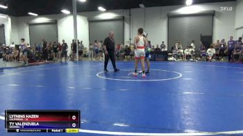 102 lbs Quarterfinals (8 Team) - Lytning Hazen, California vs Ty Valenzuela, Georgia