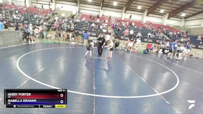 53 lbs Quarterfinal - Avery Porter, AZ vs Isabella Graham, AK