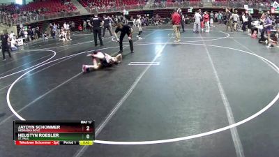 85 lbs Cons. Round 5 - Jaydyn Schommer, Nebraska Boyz vs Heustyn Roesler, St. Paul