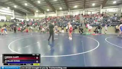 160 lbs Quarterfinal - Carson Clapp, WY vs Achilles Evans, CO