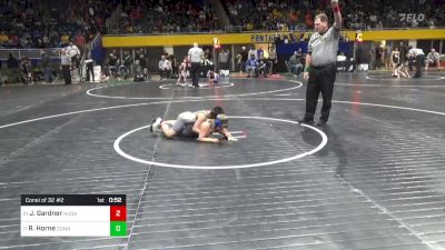 90 lbs Consi Of 32 #2 - Jacob Gardner, Hughesville vs Ronen Horne, Conneaut