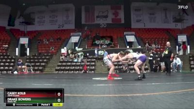 160 lbs Cons. Round 2 - Casey Kolb, John Glenn vs Drake Bowers, Wave WC