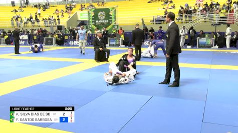 KAMILLY SILVA DIAS DE SOUZA vs FERNANDA SANTOS BARBOSA DE OLIVE 2024 Brasileiro Jiu-Jitsu IBJJF