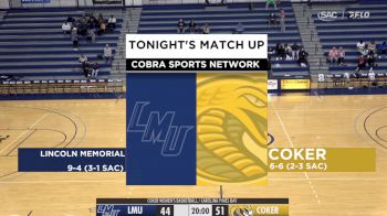 Replay: Lincoln Memorial vs Coker - Men's | Jan 6 @ 4 PM