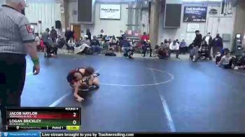 68 lbs Round 4 (8 Team) - Jacob Naylor, Warhawks Black vs Logan Brickley, 84 Athletes