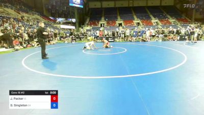 120 lbs Cons 16 #2 - Jaxton Packer, Idaho vs Gage Singleton, Oregon