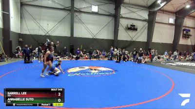 152 lbs Semifinal - Sarrell Lee, WA vs Annabelle Suto, WA