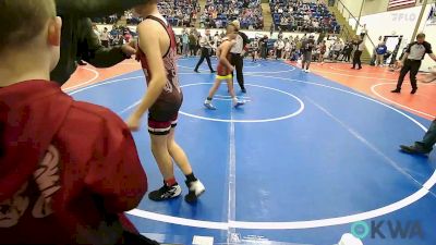 92 lbs Quarterfinal - Jaikob Yaffe, Owasso Takedown Club vs Braxton Bacon, Glenpool Youth Wrestling