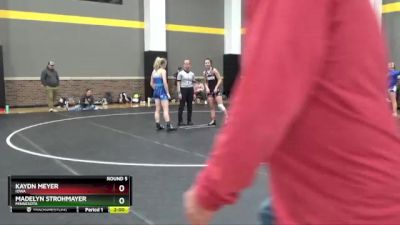 124 lbs Round 5 - Kaydn Meyer, Iowa vs Madelyn Strohmayer, Minnesota