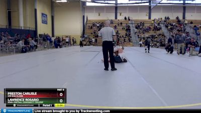 174 lbs Cons. Semi - Preston Carlisle, UW-Eau Claire vs Lawrence Rosario, Iowa Central Community College