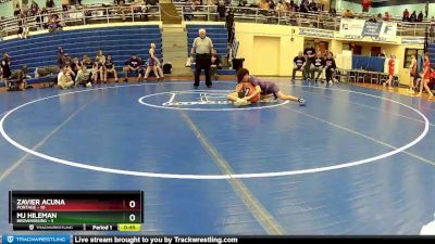 90 lbs Round 2 (4 Team) - MJ Hileman, Brownsburg vs Zavier Acuna, Portage