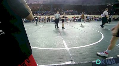 76 lbs 3rd Place - Garrett Rivera, Sallisaw JH vs Maverick Montgomery, Skiatook Youth Wrestling 2022-23