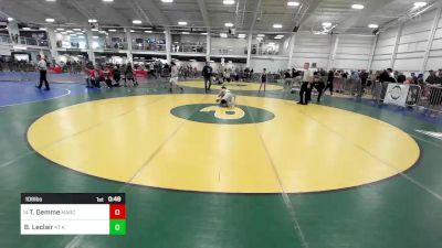 106 lbs Consi Of 8 #2 - Taiyo Gemme, MarcAurele WC vs Beckett Leclair, KT Kidz