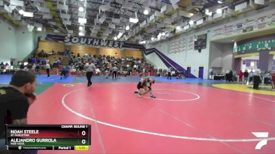 106 Boys Champ. Round 1 - Alejandro Gurrola, Mar Vista vs Noah Steele, St Augustine