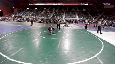 46 lbs Consi Of 4 - Easton McAuley, Casper WC vs Camri Bales, Eastside United WC