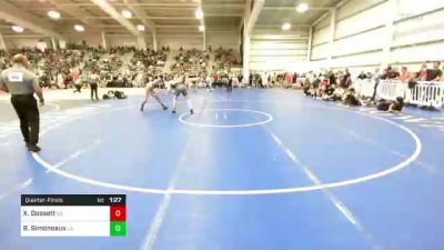 160 lbs Quarterfinal - Xander Dossett, GA vs Braeden Simoneaux, LA