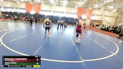 197 lbs Semifinal - Braydon Vandenberg, St. John Fisher vs Ryan Galka, Ithaca