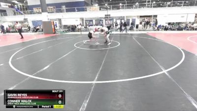 129 lbs Cons. Round 3 - Gavin Reyes, Warmupgang Wrestling Club vs Conner Walck, Great Neck Wrestling Club