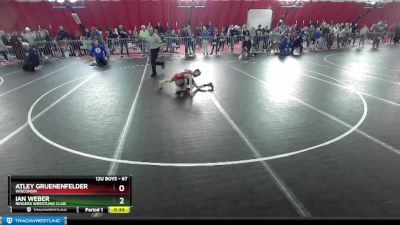 67 lbs 1st Place Match - Ian Weber, Ringers Wrestling Club vs Atley Gruenenfelder, Wisconsin