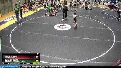 40 lbs Round 1 (6 Team) - Gunner Smith, Summerville Takedown Club vs Kelle Solon, Cane Bay Cobras