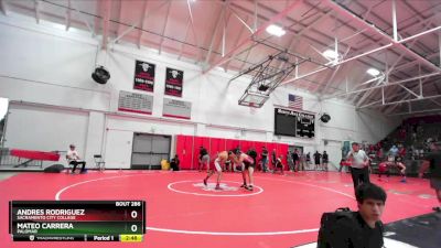 184 lbs Cons. Round 3 - Mateo Carrera, Palomar vs Andres Rodriguez, Sacramento City College