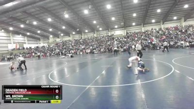 71 lbs Champ. Round 1 - Draden Field, Fremont Wrestling Club vs Wil Brown, Green Canyon Juniors