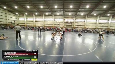 105 lbs Quarterfinal - Chase Boozer, Sons Of Atlas vs Quin Dennis, Bear River Junior High Wrestling Club