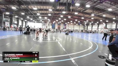 105 lbs Rd# 7- 10:45am Saturday Final Pool - Cole Schwartz, PA Gold vs ALEJANDRO VARGAS, West Coast Riders