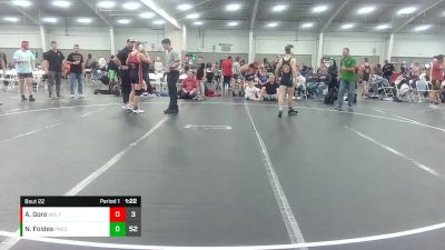 120 lbs Round 5 (10 Team) - Aidan Gore, Wolfpack WC vs Nate Foldes, Virginia Team Predator