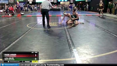 AA - 160 lbs Champ. Round 1 - Mark Ahner, Glacier (Kalispell) vs Levi Giles, Great Falls CMR