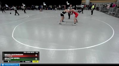 175 lbs Quarterfinal - Braxton Nimeh, Oklahoma vs Brock Gustaveson, Washington