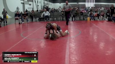 112 lbs Placement Matches (8 Team) - Tommy Marchetti, M2 Blue (NJ) vs NOLAN HAGERTY, West Shore Wrestling Club