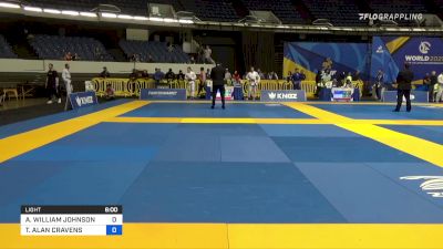 ANDREW WILLIAM JOHNSON vs TAD ALAN CRAVENS 2021 World Jiu-Jitsu IBJJF Championship